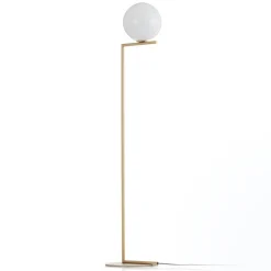 IC F1 gulvlampe, børstet messing^FLOS Outlet