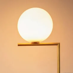 IC F1 gulvlampe, børstet messing^FLOS Outlet