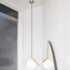 FLOS Pendellamper>IC S2 designer hængelampe, messing