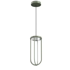 Flos Architectural Udendørs Pendellamper>FLOS In Vitro Suspension, 2.700 K, lysegrøn
