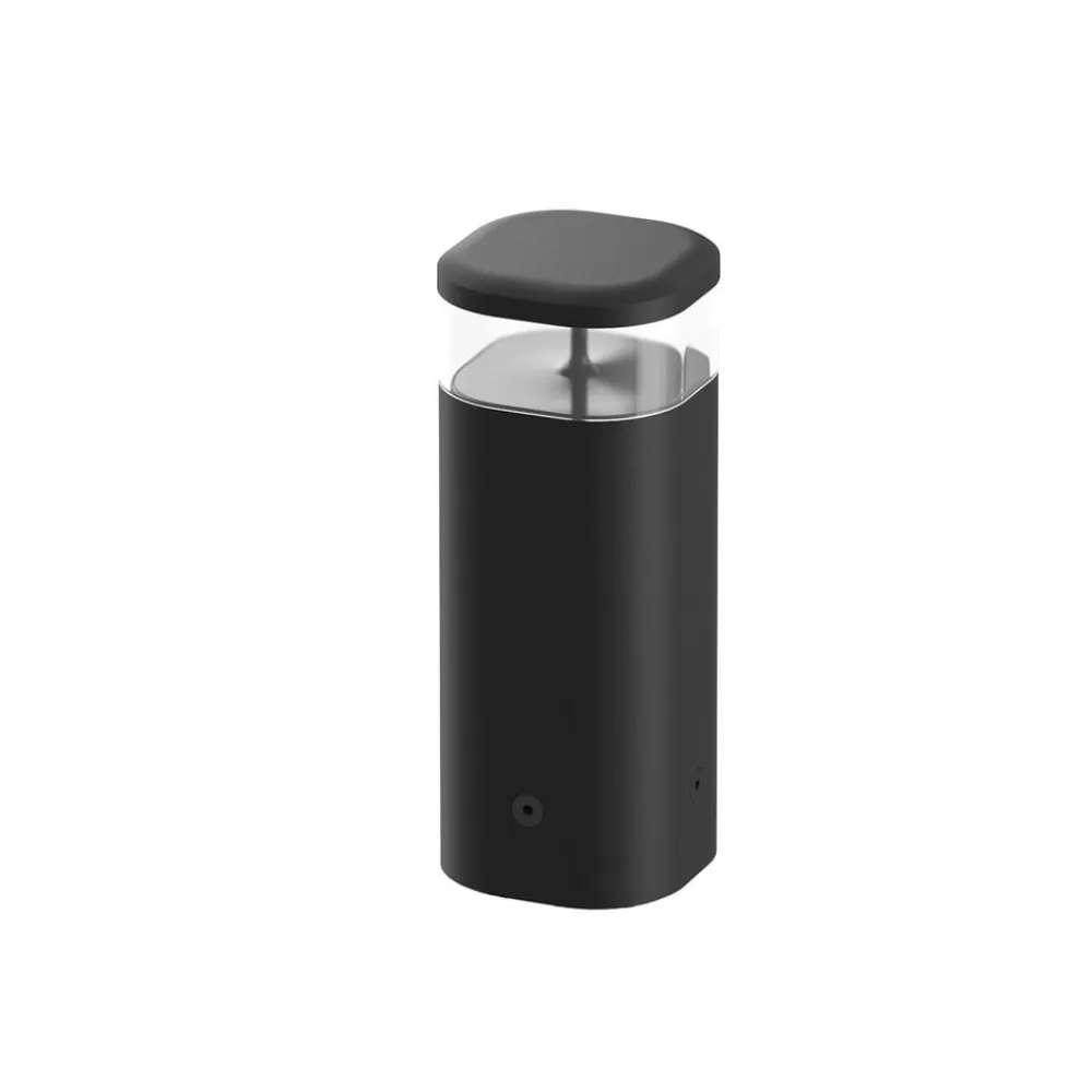 Flos Architectural Sokkellamper>FLOS Pointbreak Bollard 2, 2.700 K sort 30 cm