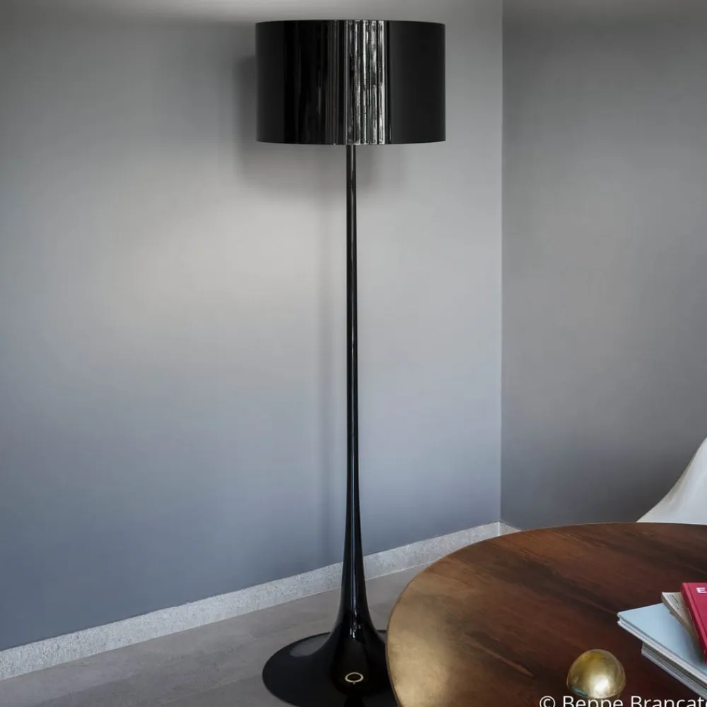 FLOS Gulvlamper|Gulvlamper>Spun Light F - sort gulvlampe