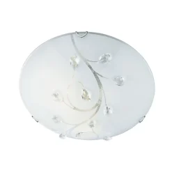 Flush Flower loftlampe af glas, Ø 30 cm^Searchlight
