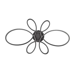 Trio Lighting Gang|Loftlamper>Fly LED-loftslampe, mat sort, 3.000 K, 83 cm x 45 cm