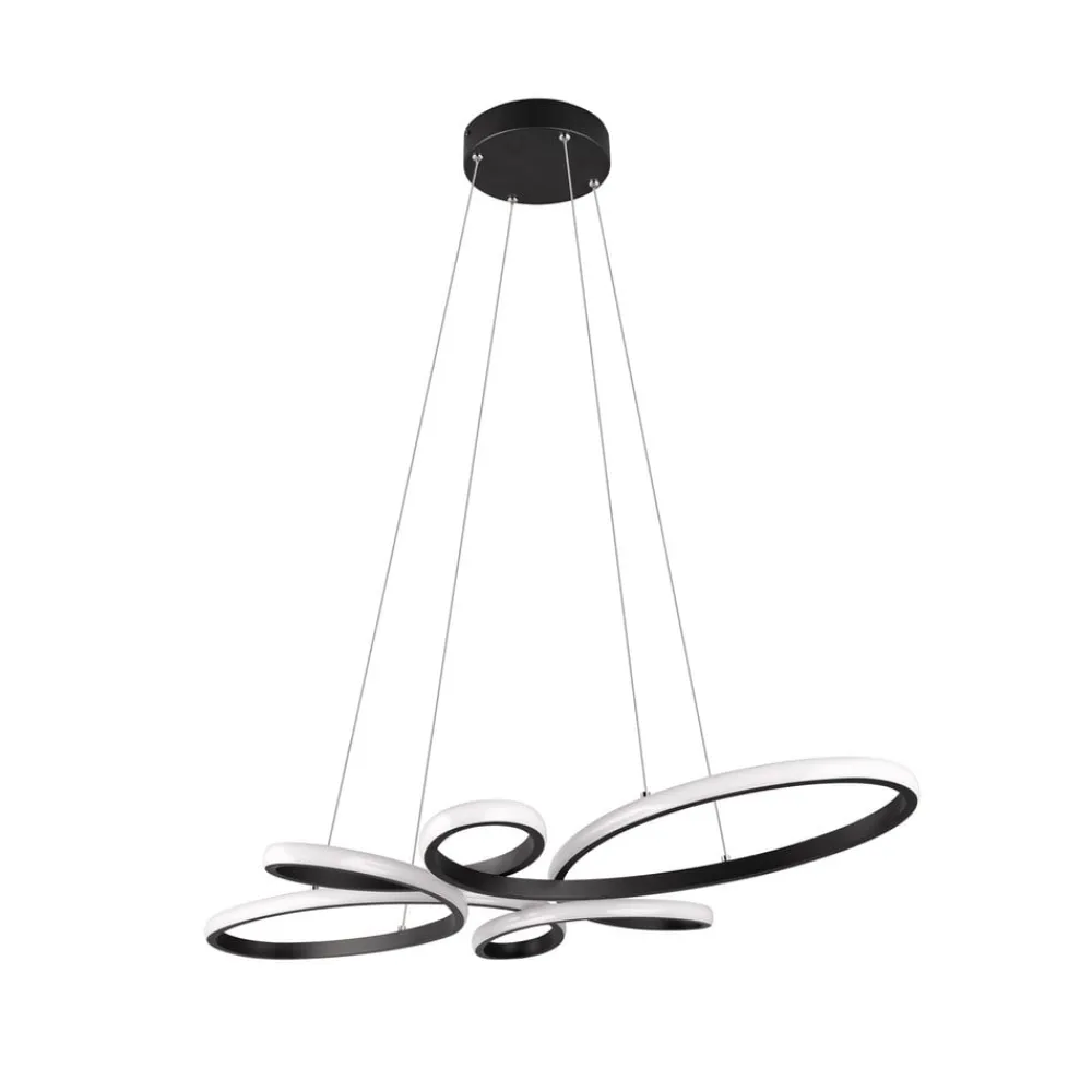 Fly LED-pendel, mat sort, 3.000 K, 83 cm x 45 cm^Trio Lighting Clearance