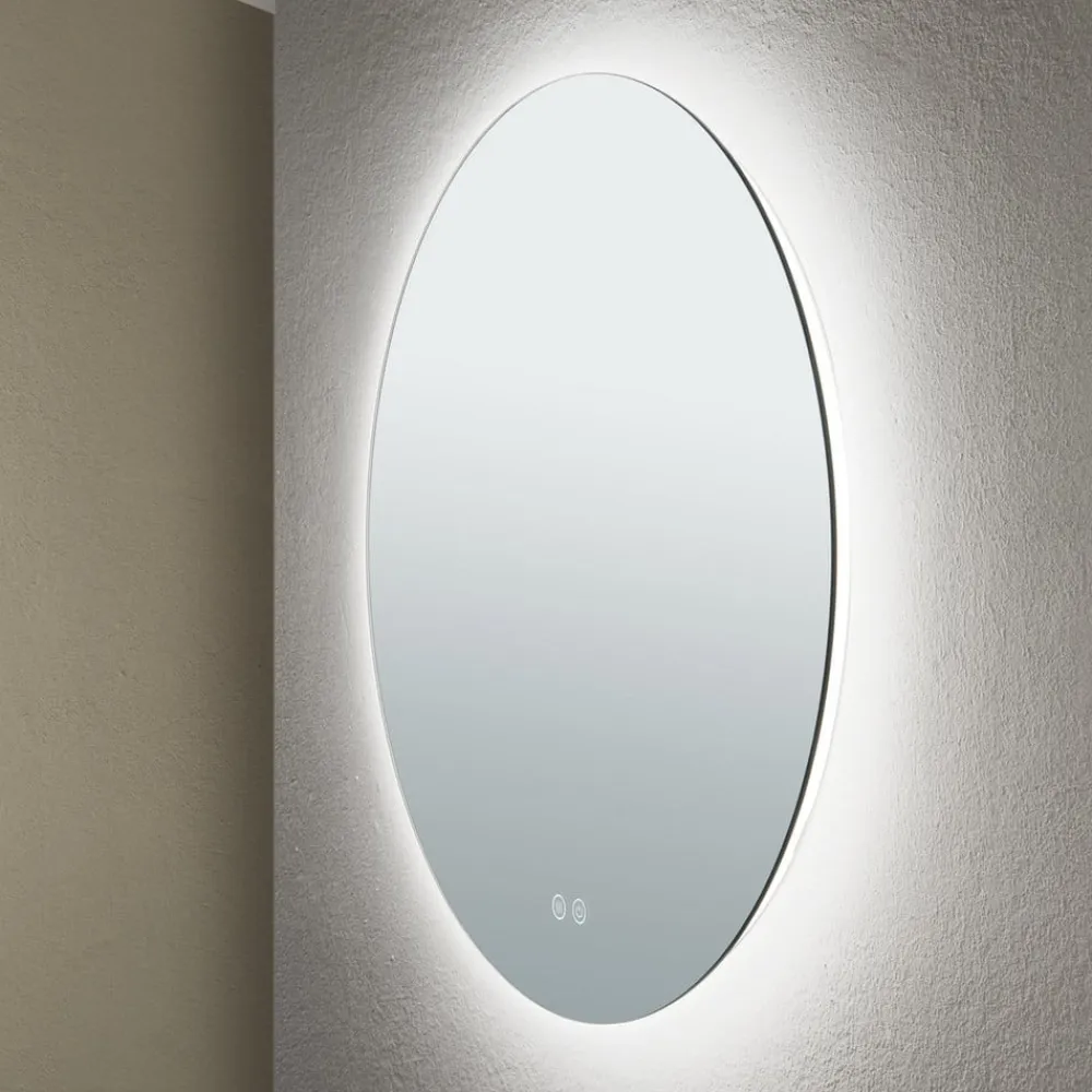 ORION Focus LED-spejl, Ø 60 cm, CCT, antidug, berøringsdæmper