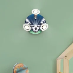 Børn Elobra Loftlamper>Fodboldarena loftlampe, grøn-blå