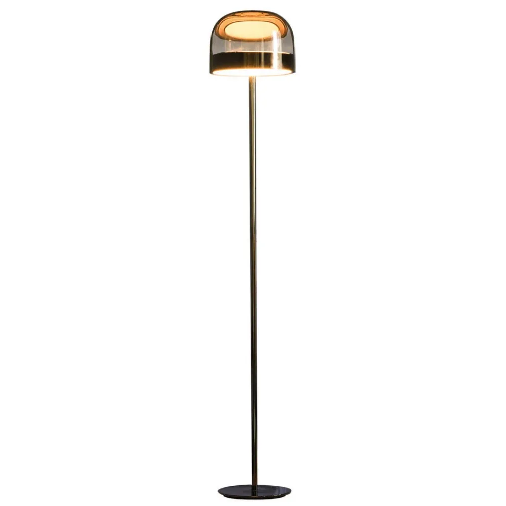 Fontana Arte Equatore - LED-gulvlampe, krom, 135cm