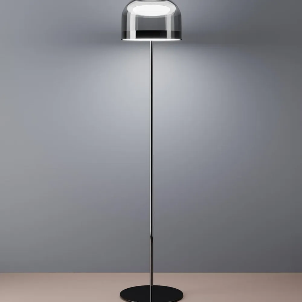 Fontana Arte Equatore - LED-gulvlampe, krom, 135cm