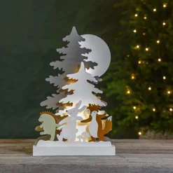 Forest Friends LED-dekolampe, hare, ræv, pindsvin^STAR TRADING Hot