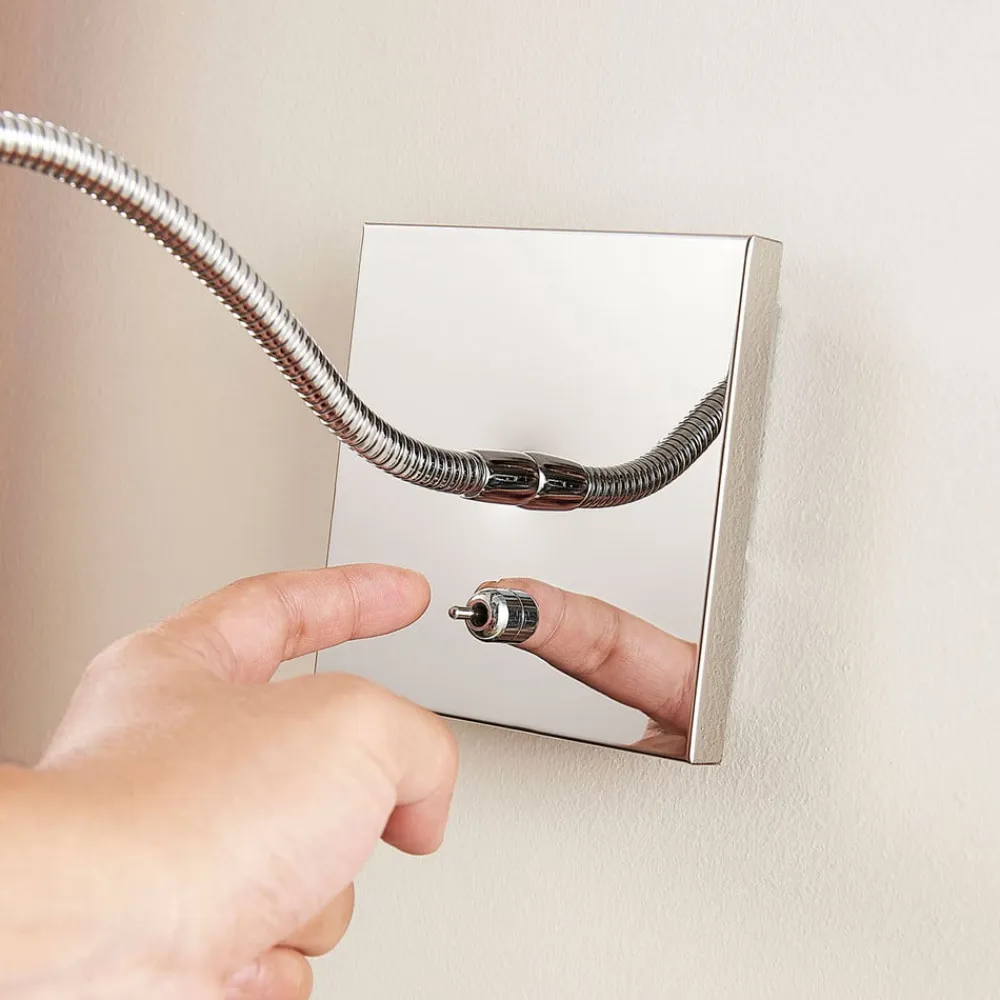 Lindby Væglamper|Væglamper>Forkromet væg-læselampe Berfin, LED