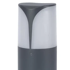 Forlight sokkellampe Astra, højde 30 cm, antracit, aluminium