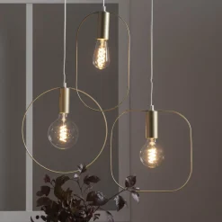 Form dekorativ pendel med ring, guld^STAR TRADING Hot