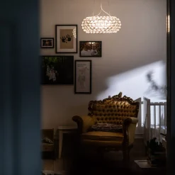 Foscarini Caboche Plus media pendellampe R7s, klar