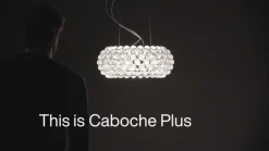 Foscarini Caboche Plus media pendellampe R7s, klar