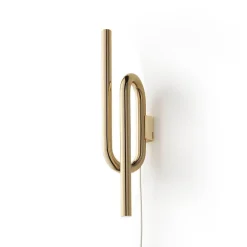 Foscarini Væglamper>Tobia LED-væglampe med ledning, gylden