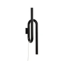 Tobia LED-væglampe med ledning, sort^Foscarini