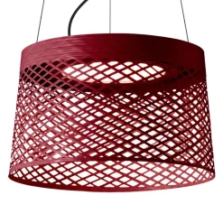 Foscarini Udendørs Pendellamper>Twiggy Grid LED-pendellampe, karminrød