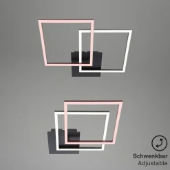 Frame LED-loftlampe, 2 lyskilder, Switch dim, sort^Briloner Best