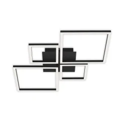 Frame LED-loftlampe, step dim, 4 lyskilder, sort^Briloner Online