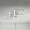 Briloner Frame LED-loftlampe, step-dim, krom-alu 76x37cm