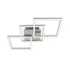 Briloner Frame LED-loftlampe, step-dim, krom-alu 76x37cm