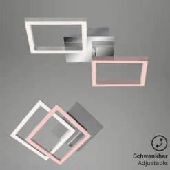 Frame LED-loftslampe, 3.000 K, krom^Briloner Outlet