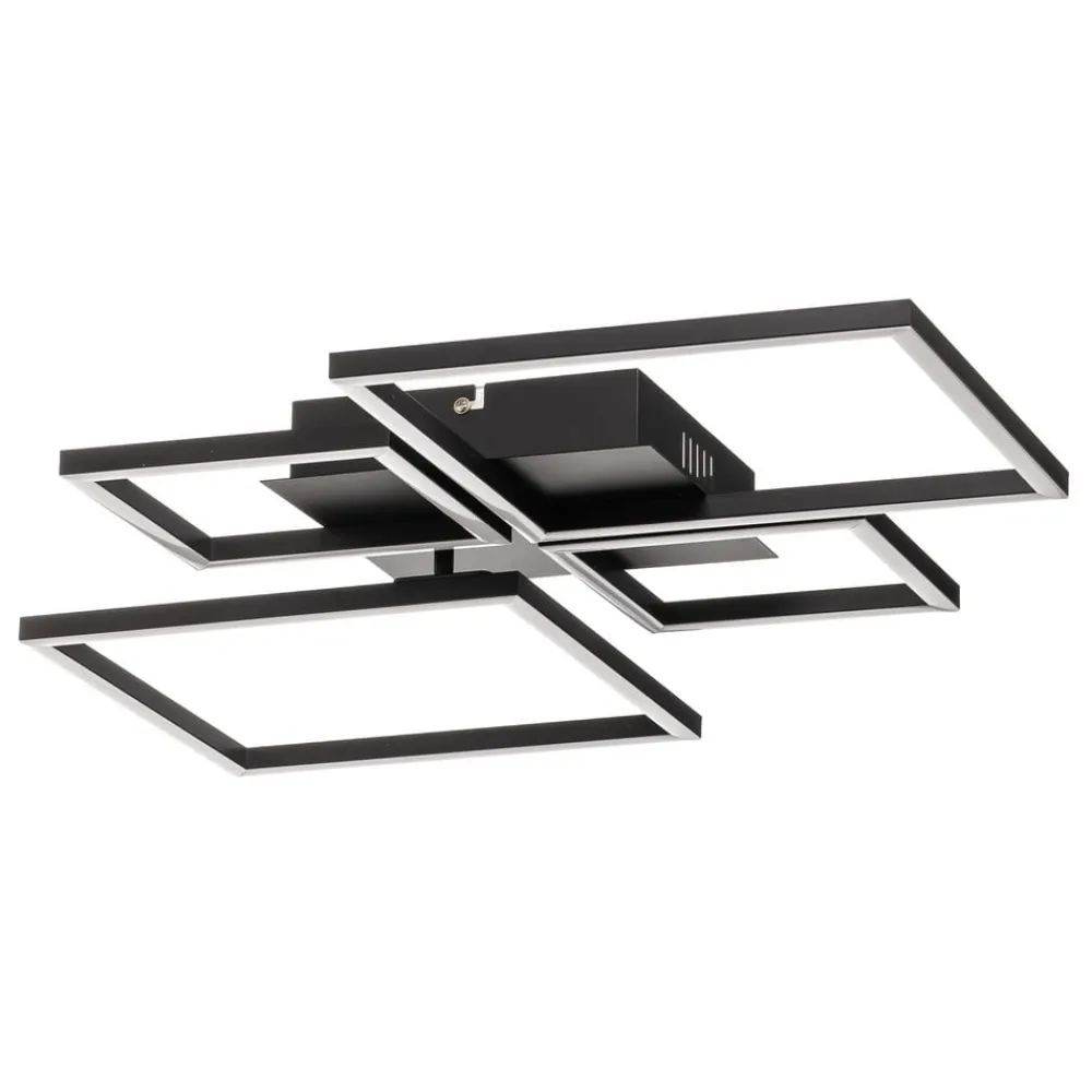 Frame LED-loftslampe, CCT, 4-lys, sort^Briloner Best