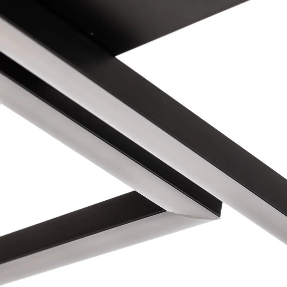 Frame LED-loftslampe, CCT, 4-lys, sort^Briloner Best