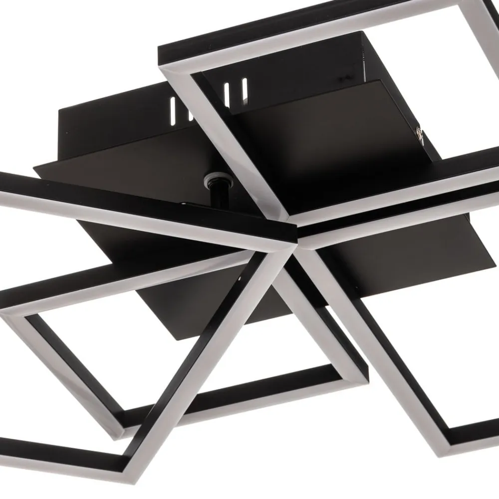 Frame LED-loftslampe, CCT, 4-lys, sort^Briloner Best