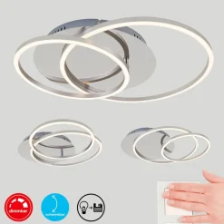 Briloner Frame LED-loftslampe, dæmpbar via vægkontakt