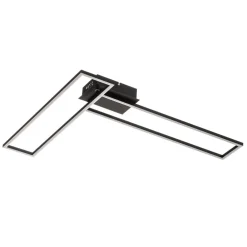 Frame LED-loftslampe, fjernbetjening, sort^Briloner Discount