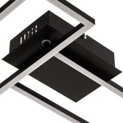 Frame LED-loftslampe, fjernbetjening, sort^Briloner Discount