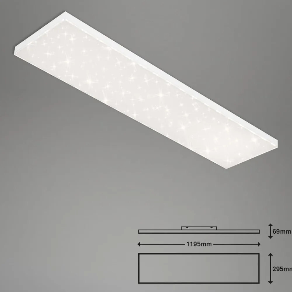 Briloner Loftlamper|Loftlamper>Frameless CCT LED-stjernehimmel, 120 x 30 cm