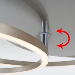 Briloner Frames LED-loftlampe, 2 ringe, kan drejes