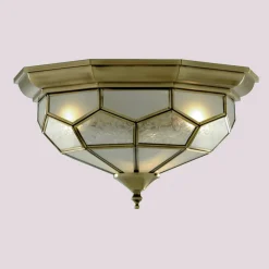 Searchlight FRIDA køn loftlampe med glasindsatser