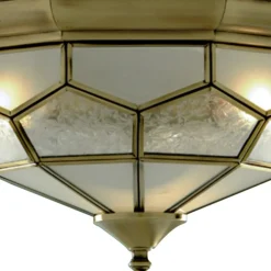 Searchlight FRIDA køn loftlampe med glasindsatser