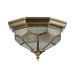 Searchlight FRIDA køn loftlampe med glasindsatser