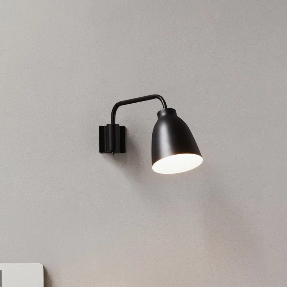 FRITZ HANSEN Væglamper>Caravaggio væglampe, sort