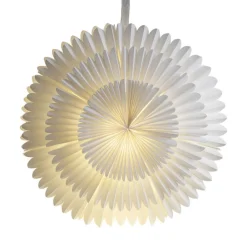 Frost dekostjerne, papir uden fatning Ø 50 cm hvid^STAR TRADING Clearance