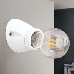 Frost keramisk væglampe, hvid^ORION Hot