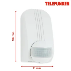 Funchal bevægelsessensor, maks. 1.000 W LED, hvid^Telefunken Clearance