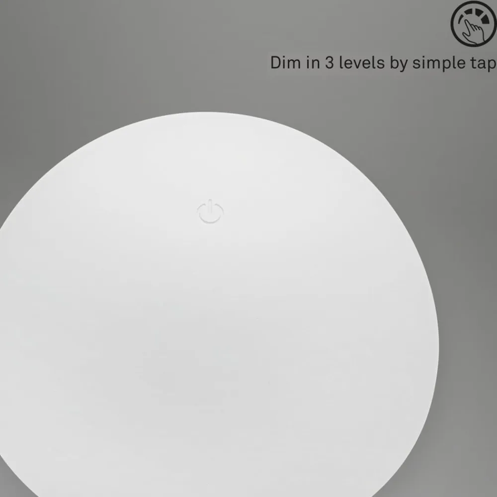 Briloner Dekorationsbelysning|Terrassebelysning>Fungo LED-bordlampe, genopladelig, hvid