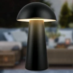 Fungo Mini LED-bordlampe, sort, touch, plast^Briloner Clearance