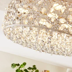 Lucande Funklende LED-loftlampe Felias, rund form