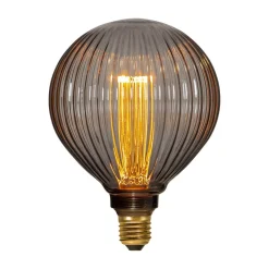 STAR TRADING Filament Pære>G125 Decoled LED-globe E27 1 W 2.000 K, røggrå