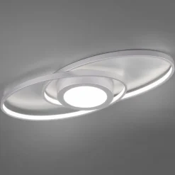 Reality Leuchten Loftlamper>Galaxy LED-loftlampe, kan dæmpes, titaniumfarvet