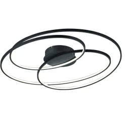 Trio Lighting Gale LED-loftlampe, 80 cm, mat sort