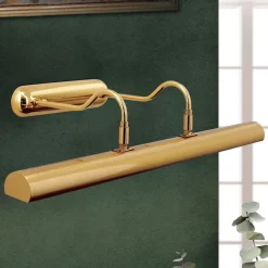 ORION Gallerilampe Lariga, messingfarvet, metal, 65 cm, E14