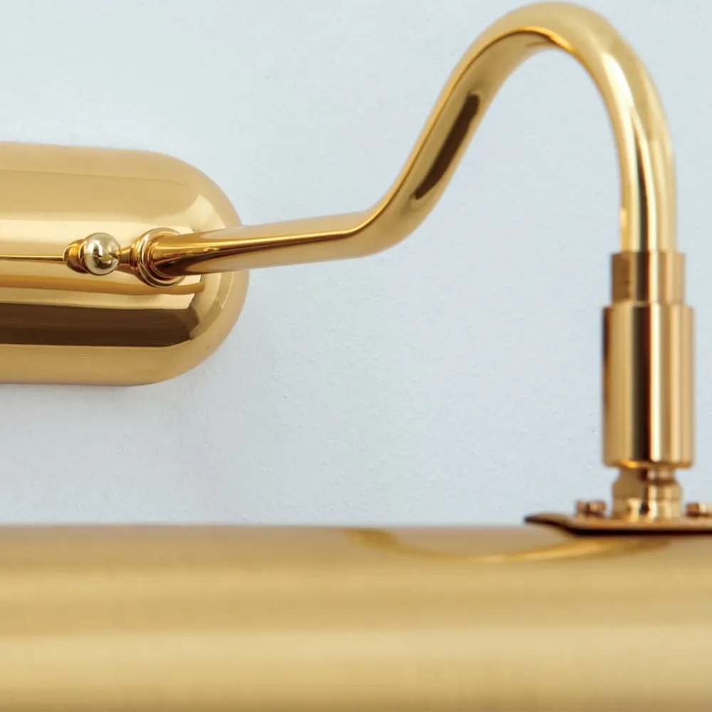 ORION Gallerilampe Lariga, messingfarvet, metal, 65 cm, E14